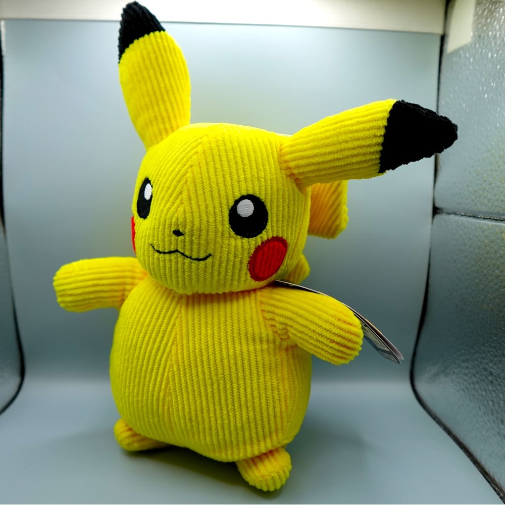 Nintendo Jazwares Pokemon Pikachu Corduroy Plush New With Original Tag